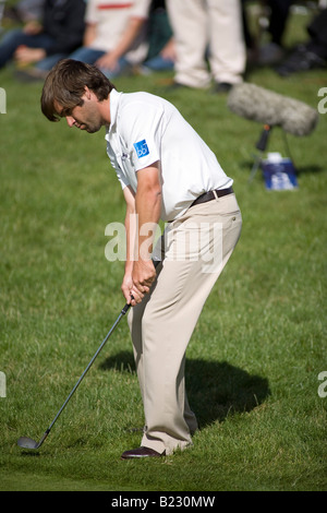 Robert golfeur Rocher de l'Angleterre fait concurrence à la PGA European Open tenu à le Club de Londres, Ash Kent UK Banque D'Images