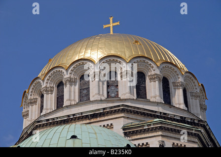 La cathédrale Alexandre Nevski, dans le centre de Sofia, Bulgarie. Banque D'Images