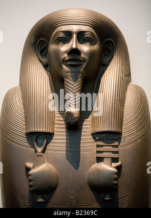 Couvercle de Sarcophage de schiste le Vizir Sisebek Chambre Égyptienne Le British Museum London UK Europe Banque D'Images