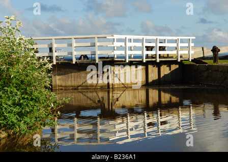 D'écluses du canal de Bude. Banque D'Images