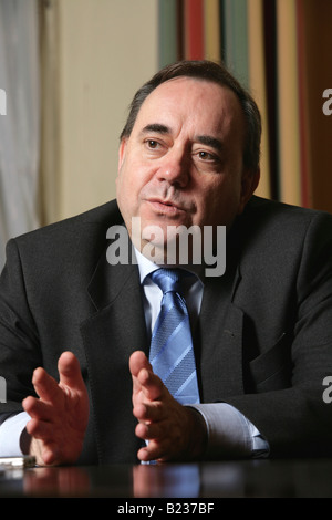 Scotland's Premier ministre Alex Salmond, MSP et SNP chef du parti. Banque D'Images