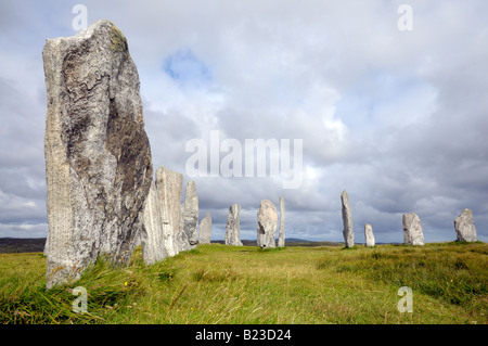 Calanais ou Callanish cercle de pierre sur l'île de Lewis Banque D'Images