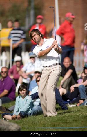 Robert golfeur Rocher de l'Angleterre fait concurrence à la PGA European Open tenu à le Club de Londres, Ash Kent UK Banque D'Images