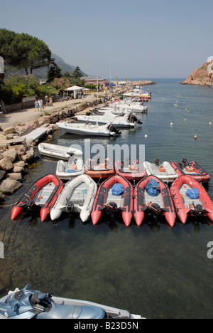 Porto sur la révision à mi côte nord-ouest de la Corse Banque D'Images