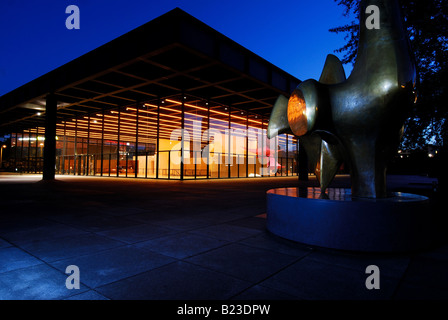 Art Berlin, Bauhaus, National Gallery Berlin, 1965-1968, 1968, architecture, architektur, art, aussen, bauhaus, bauwerk, capital, collection, Banque D'Images