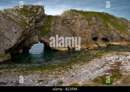 Trou d'escalier près de Lulworth Cove, à Dorset Banque D'Images