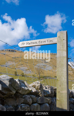 La marque d'Malham Cove Banque D'Images