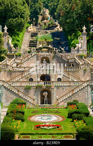 Les jardins de la villa Garzoni Collodi en Toscane Banque D'Images