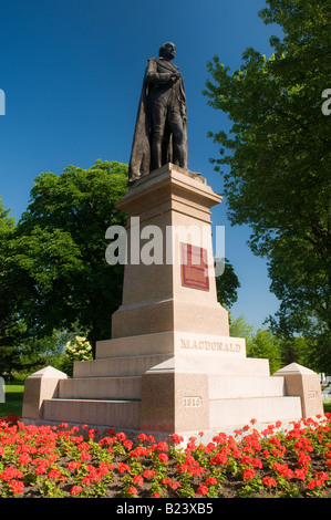 Un mémorial du premier Premier ministre du Canada, Sir John A. MacDonald à Kingston, Ontario, Canada. Banque D'Images