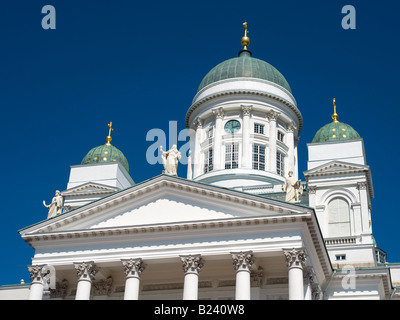 Cathédrale d'Helsinki, la place du Sénat, Helsinki, Finlande Banque D'Images