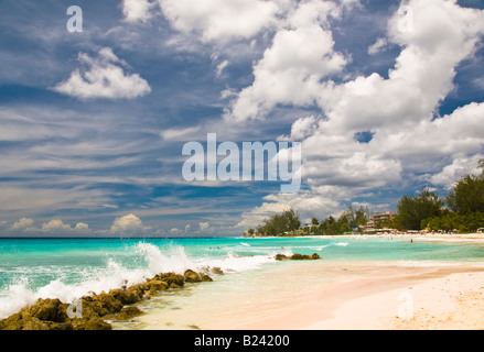 Rockley Beach sur la côte sud de la Barbade Petites Antilles Antilles Mars 2008 Banque D'Images