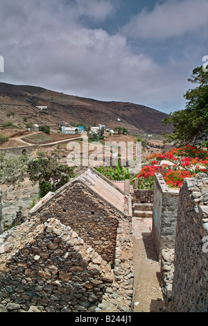 L'avis de Ribeira da Cruz, dans le Nord de Santo Antao Cape Verde Banque D'Images