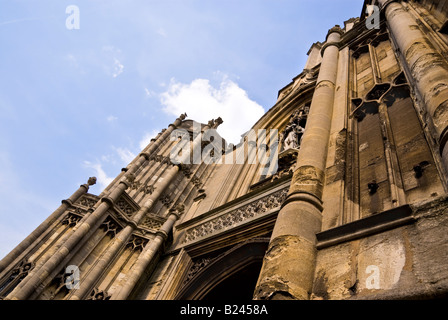 Vue diagonale de l'avant du Christ Church College à Oxford, Angleterre, Royaume-Uni. Mai 2008, Banque D'Images