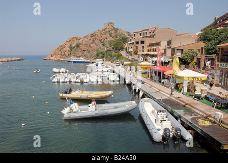 Porto sur la révision à mi côte nord-ouest de la Corse Banque D'Images