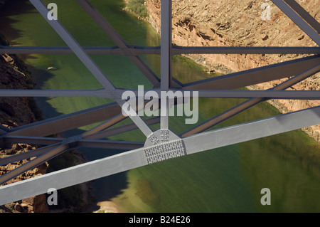 Détail de Navajo Bridge la structure sur la rivière Colorado en Canyon Grand Canyon National Park près de Lee s'Arizona Ferry-NOUS Banque D'Images