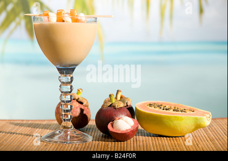 Smoothie Tropical Banque D'Images