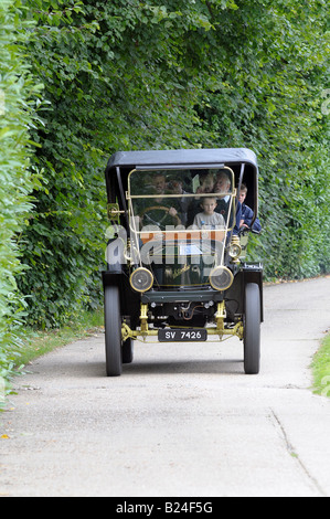 1911 Stanley voiture à vapeur donnant des promenades à la journée portes ouvertes pour dévoiler l'inspiration à vapeur britannique land speed challenge location Banque D'Images