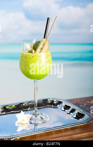 Smoothie Kiwi Banque D'Images