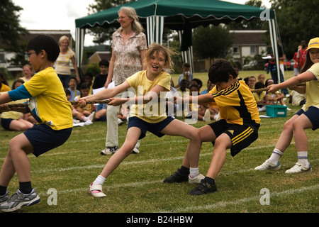 La journée du Sport Scolaire Banque D'Images