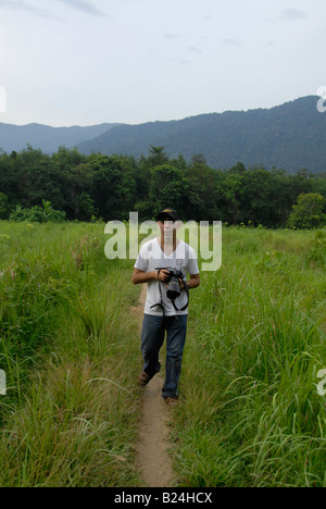 À la tribus , kuanmaidum extérieur hilltribe village sakai, palian, district de la province de Trang, sud de la Thaïlande Banque D'Images