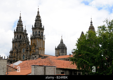 Cathédrale de Santiago de Compostela Banque D'Images