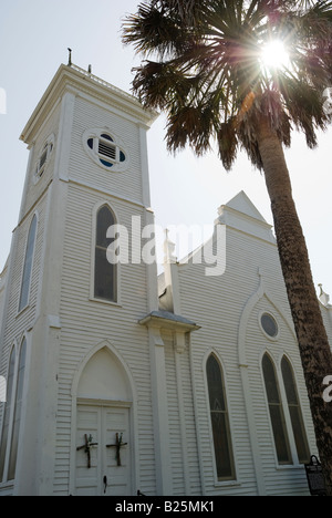 L'église de style néo-gothique Renaissance 1901 Apalachicola en Floride Banque D'Images