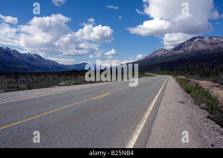 Le long de l'autoroute Richardson, Alaska, USA Banque D'Images