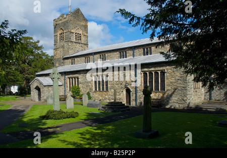 L'église St Martin, Bowness, près de Lake Windermere, Parc National de Lake District, Cumbria, Angleterre, Royaume-Uni Banque D'Images