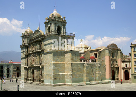 Cathédrale d'Oaxaca, Plaza Constitucion Zocalo, Oaxaca, Mexique Banque D'Images