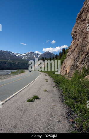 Le long de l'autoroute Richardson, Alaska, USA Banque D'Images