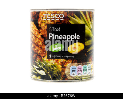 L'ananas en tranches Banque D'Images