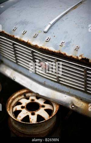 Les disjoncteurs de voiture Nouvelle-zélande cour vieux classique Humber Banque D'Images