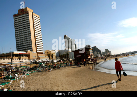 Beach life, Gordon, Tel Aviv, Israël Banque D'Images