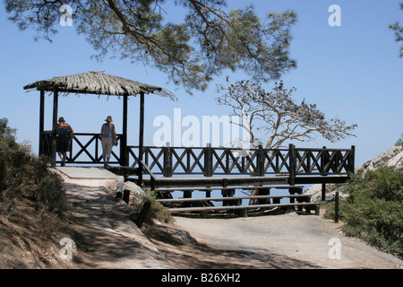 Lovers Leap falaise Montagnes de Kyrenia Chypre Banque D'Images