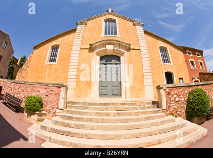 Église roussillon provence france Banque D'Images