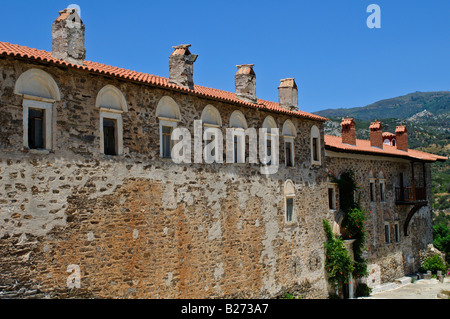 Megali Panagia Monastère de la Vierge Marie Samos Grèce Banque D'Images