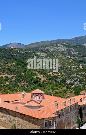 Megali Panagia Monastère de la Vierge Marie Samos Grèce Banque D'Images