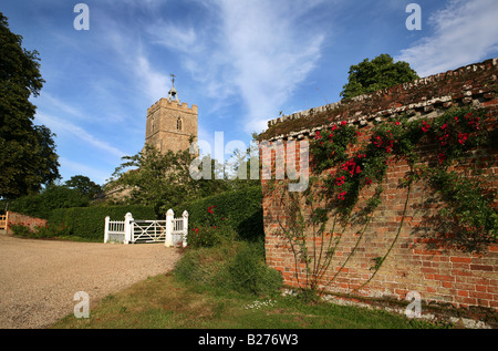 Tous les Saints, dans le village de Great Suffolk Thurlow Banque D'Images