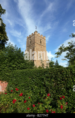 Tous les Saints, dans le village de Great Suffolk Thurlow Banque D'Images