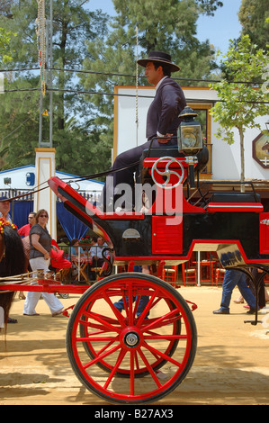 Feria de Caballo en Jerez / foire du cheval à Jerez de la Frontera Banque D'Images