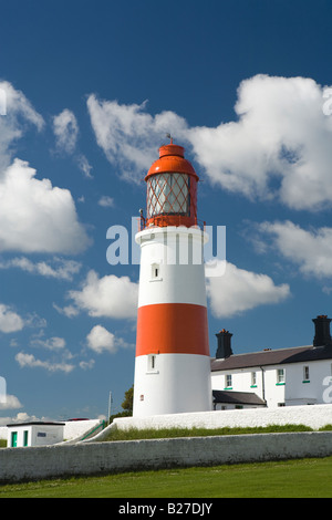 UK de Tyne et Wear Sunderland Souter phare ouvert en 1871 le premier à utiliser la lumière électrique Banque D'Images