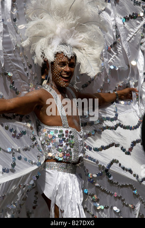 Interprète à la 2008 Gay Pride Parade à Londres, Royaume-Uni Banque D'Images