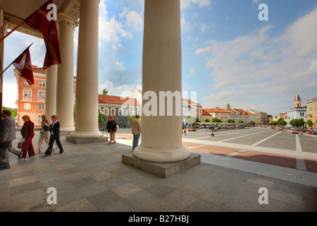 LTU Lituanie Vilnius Capitale Vieille Ville de City Hall Square Banque D'Images