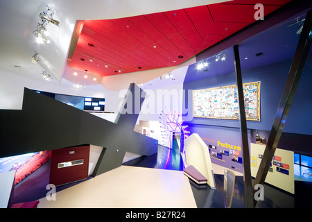 L'intérieur du Musée national de l'Australie à Canberra. Galerie photos premiers Australiens et des insulaires du détroit de Torres entrée Galerie Banque D'Images