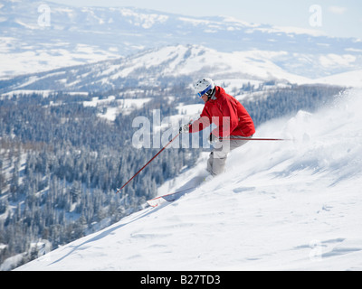 Ski alpin homme Banque D'Images