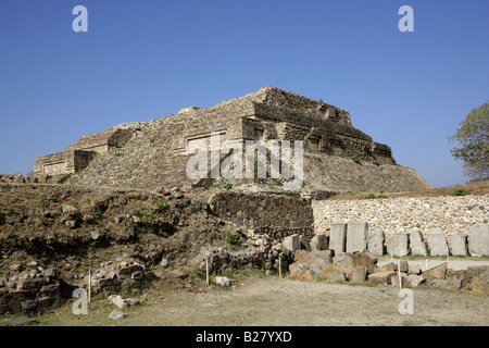 Monte Alban, Oaxaca, Mexique Banque D'Images