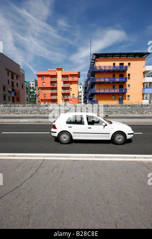 Les bâtiments olympiques à Turin. Le Lingotto. Banque D'Images