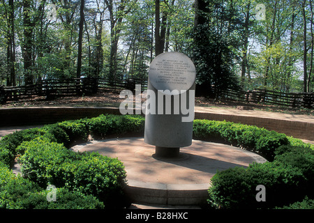 Cimetière des esclaves au Mont Vernon memorial accueil George Washington en Virginie. Photographie Banque D'Images