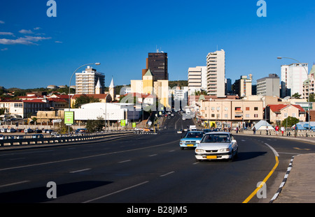 Le centre-ville de Windhoek, Namibie Banque D'Images