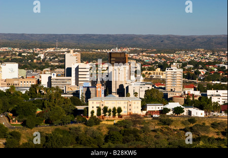 Le centre-ville de Windhoek, Namibie Banque D'Images